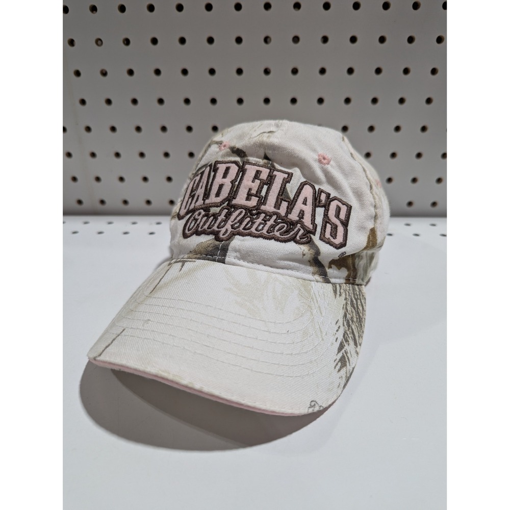 Cabelas Outfitter Realtree Camo Hat Pink Accents‎ Hunting Outdoors Cap